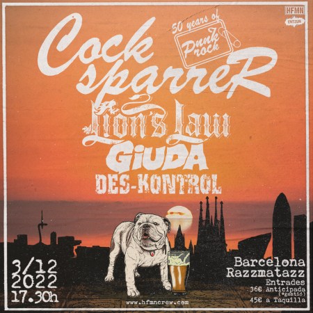 cock sparrer lion's law giuda deskontrol barcelona